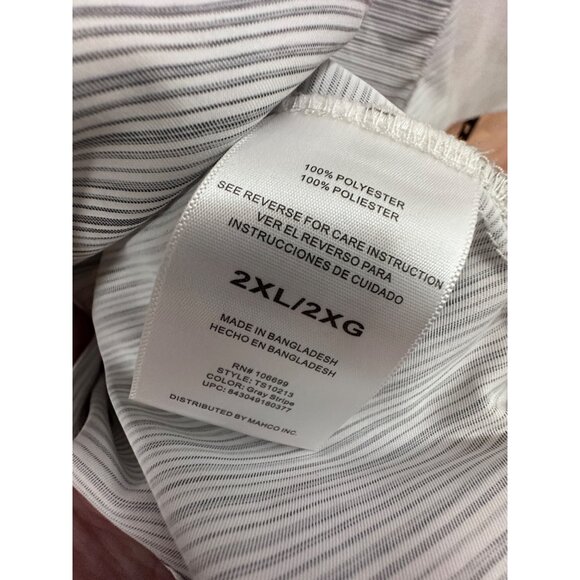 Realtree Fishing Mens 2XL Striped Long Sleeve Button-Up Shirt Lightweight Polyes - Picture 13 of 13